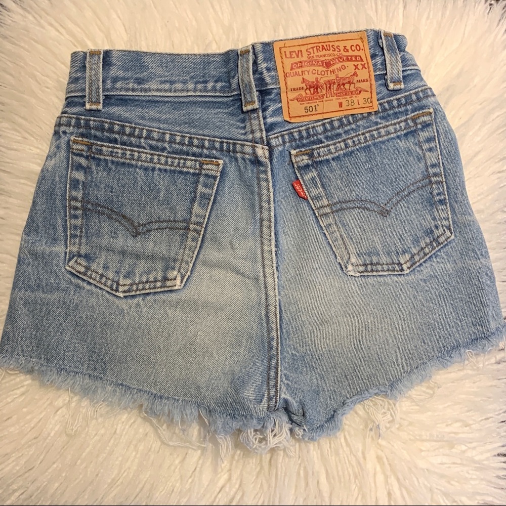 Levi's Light Blue Jean Shorts
